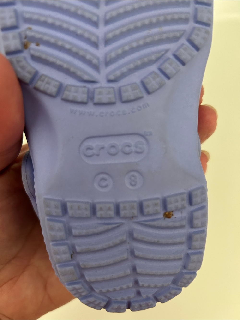 💜Crocs Classic Lightweight Clog/Water Shoes - Lavender Size 8 toddler - Picture 6 of 6